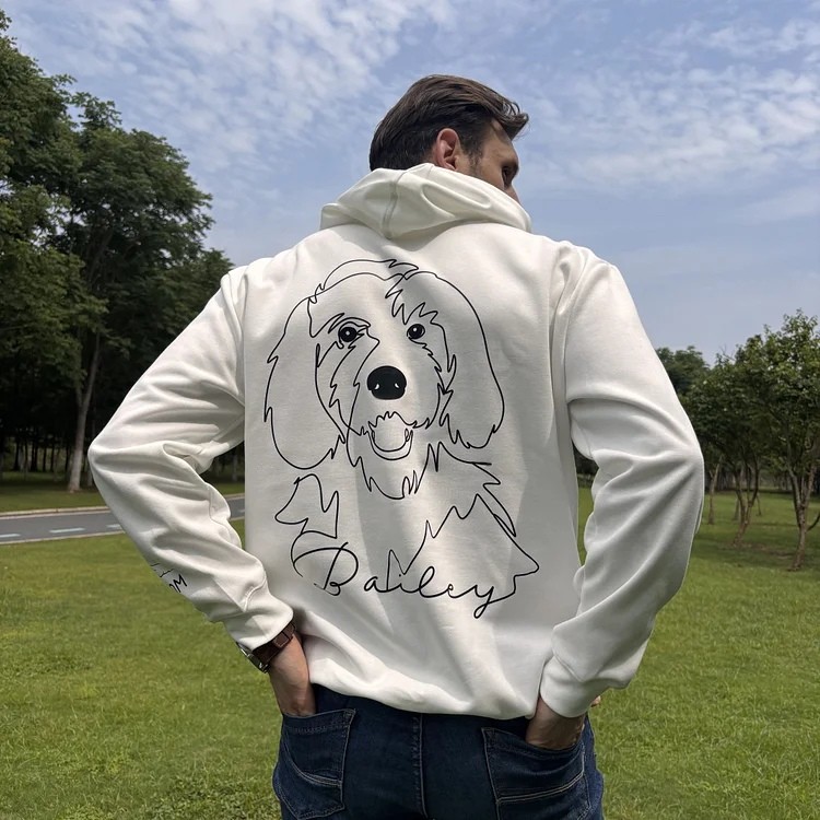Personalized Pet Sweatshirt Hoodie Birthday Gift for Dog Mom/Dad
