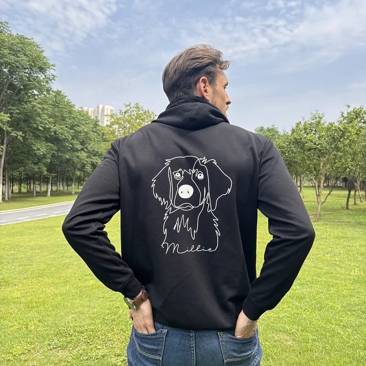 Personalized Pet Sweatshirt Hoodie Birthday Gift for Dog Mom/Dad