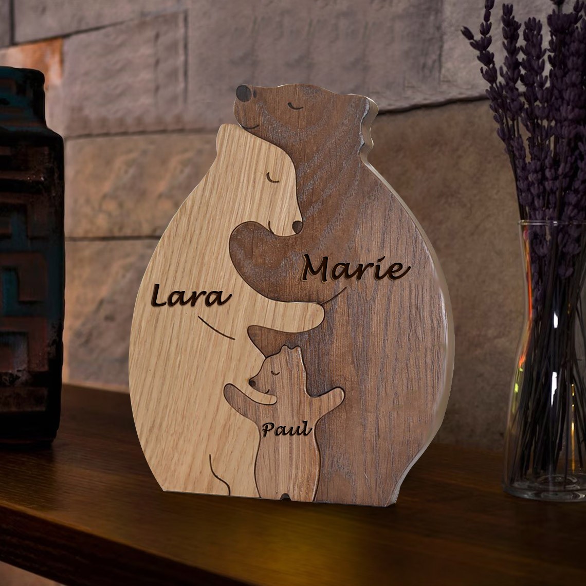 Personalized Family Bear Puzzle Anniversary Birthday Keepsake For Family Gifts Ideas