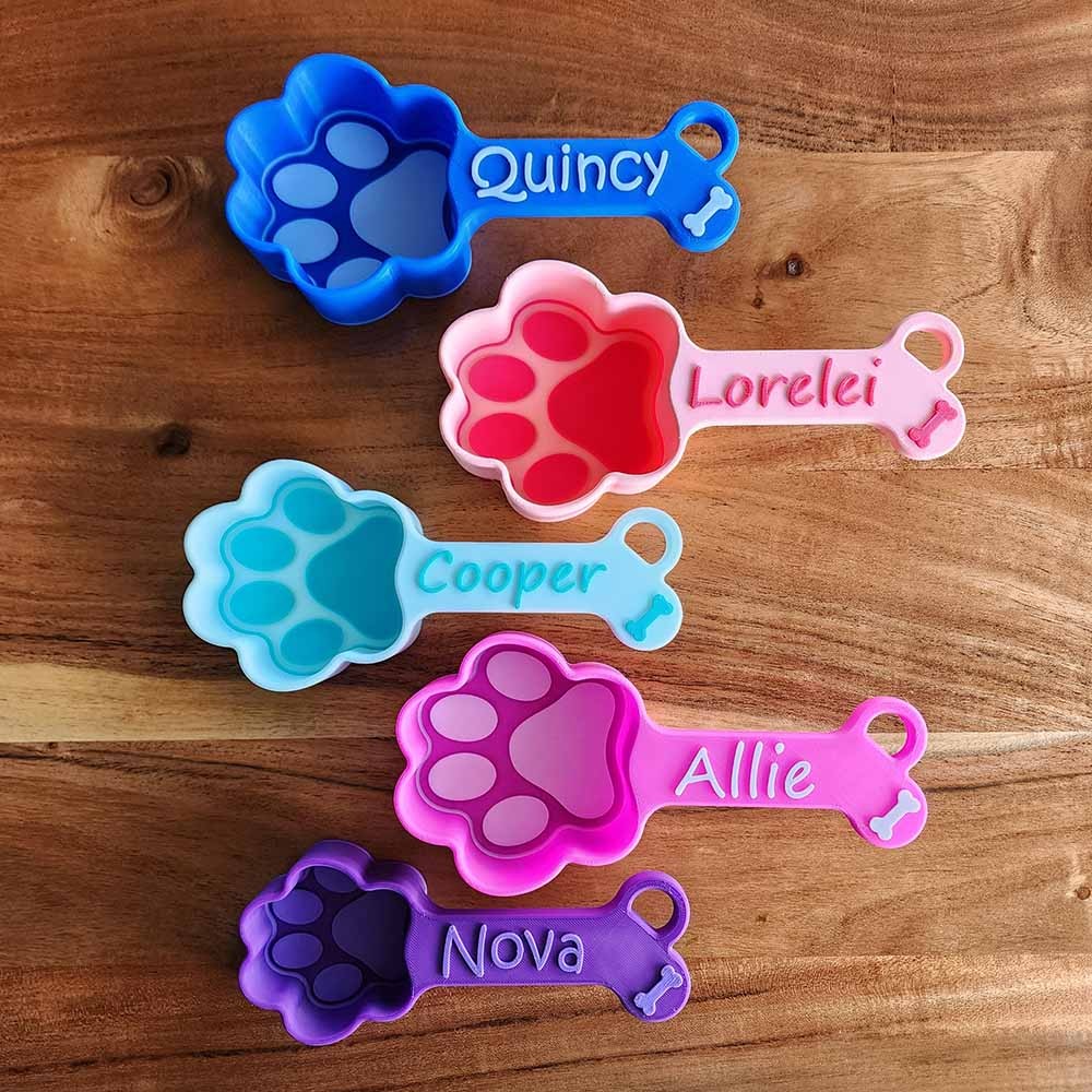 Personalized Pet Food Scoop With Pet Name For Pet Lovers Gift Ideas
