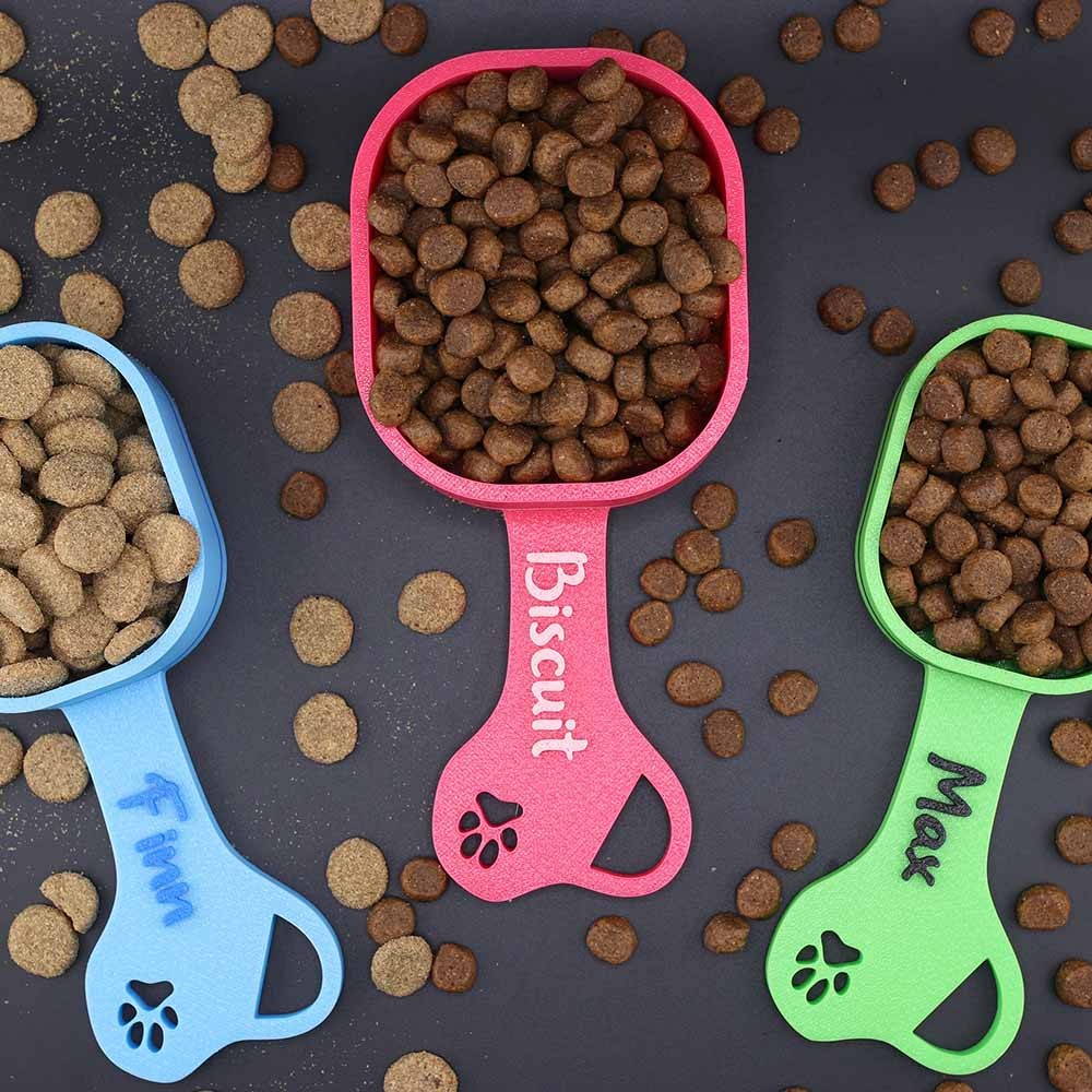 Personalized Pet Food Scoop With Pet Name For Pet Lovers Gift