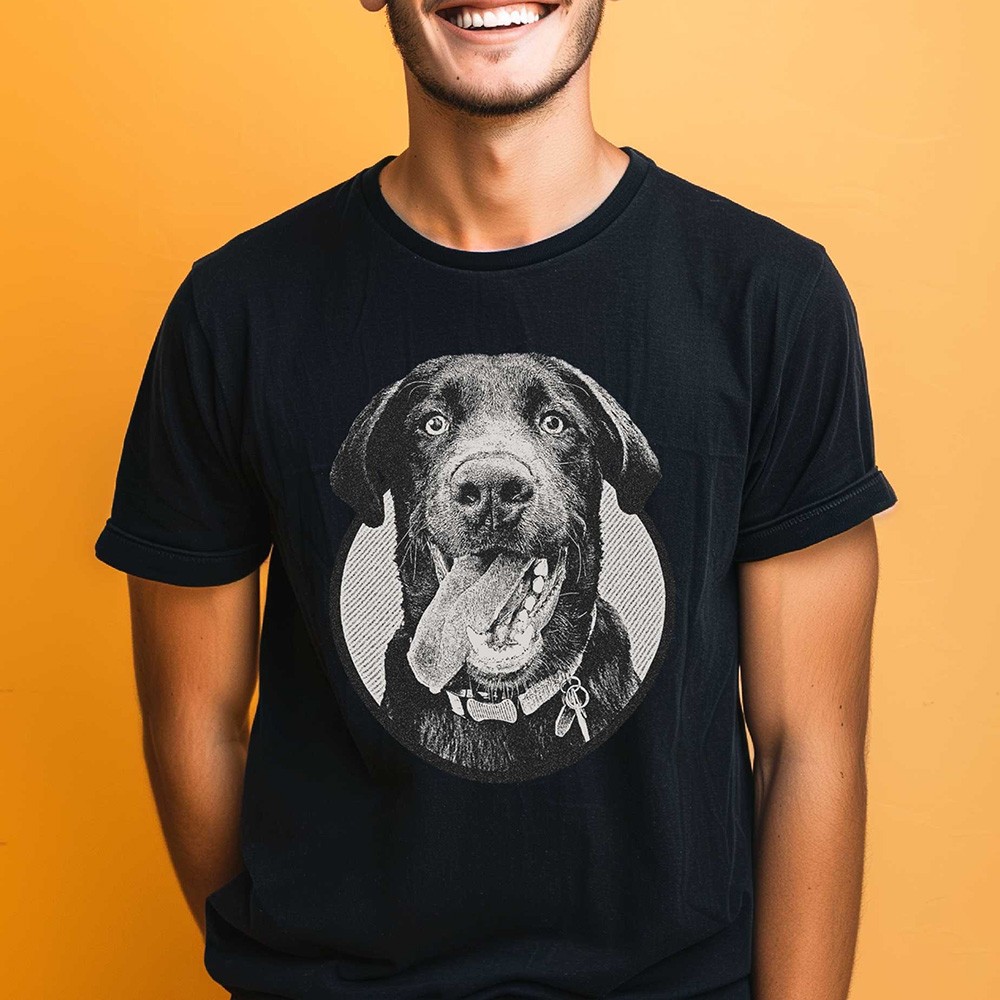 Personalized Pet Portrait Shirt Hoodie Birthday Gift for Dog Mom/Dad