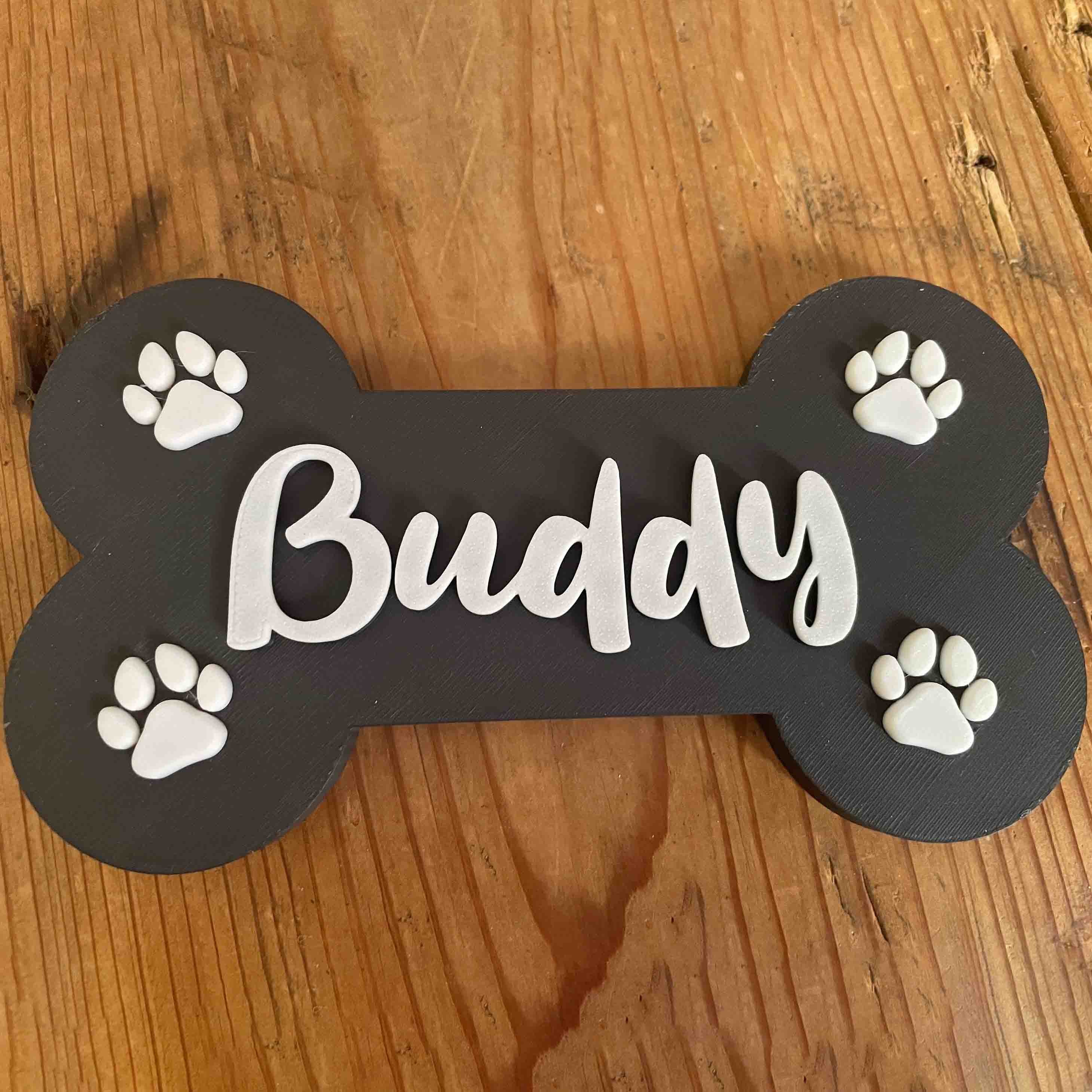 Personalized Wood Crate Sign With Pet Name Home Decor For Pet Lovers