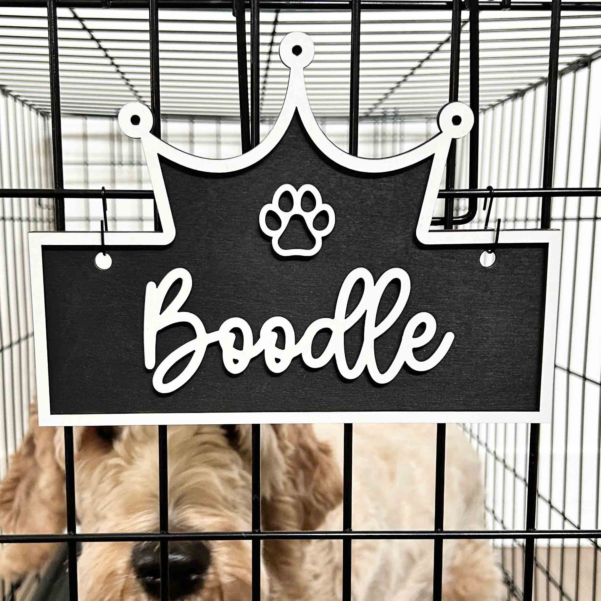 Personalized Wood Crate Sign With Pet Name Home Decor For Pets