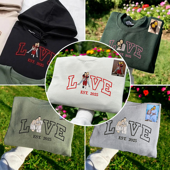 Your Photo, Your LOVE – Custom Couple Hoodies for a Memorable Valentine’s