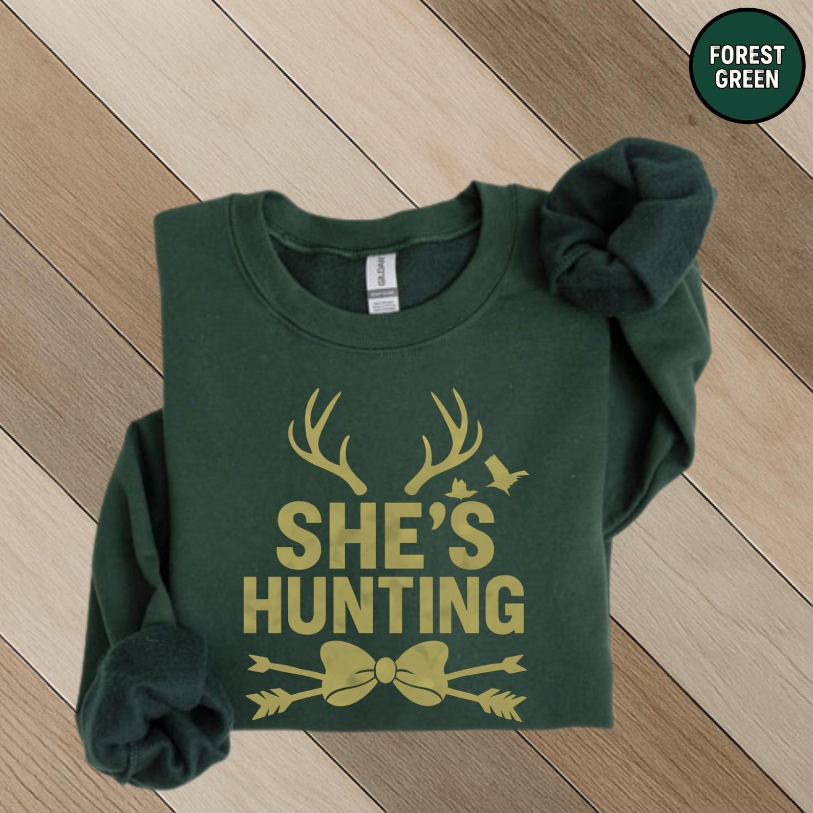 She's Hunting Hoodie Deer Hunter's Shirt Hunting Season Sweatshirt Hunting Wife Sweatshirt Funny Hunting Shirt for Him Hunting Lover Shirts
