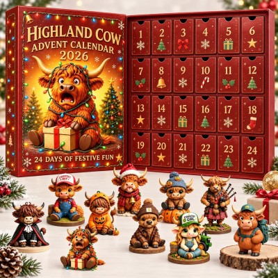 2026 Highland Cow Advent Calendar
