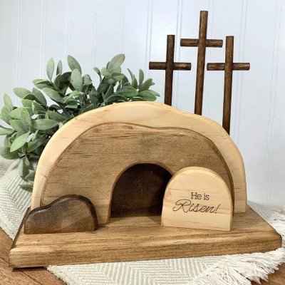 Empty Tomb Easter Decor/Easter Creche Resurrection Scene For Easter