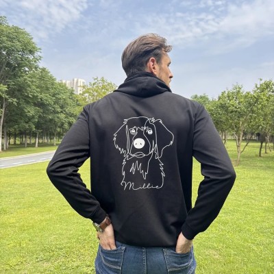 Personalized Pet Sweatshirt Hoodie Birthday Gift for Dog Mom/Dad