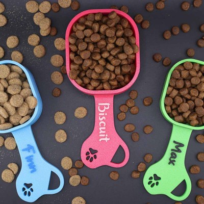 Personalized Pet Food Scoop With Pet Name For Pet Lovers Gift