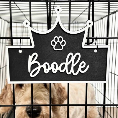 Personalized Wood Crate Sign With Pet Name Home Decor For Pets
