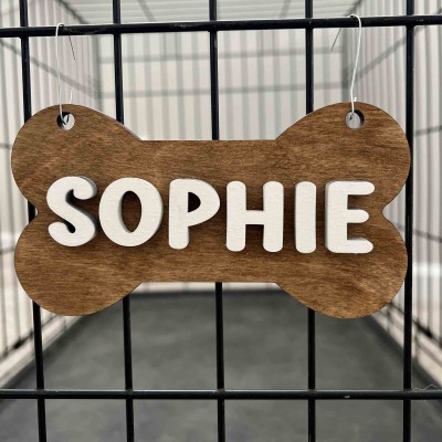 Personalized Wood Crate Sign With Pet Name Home Decor For Pets