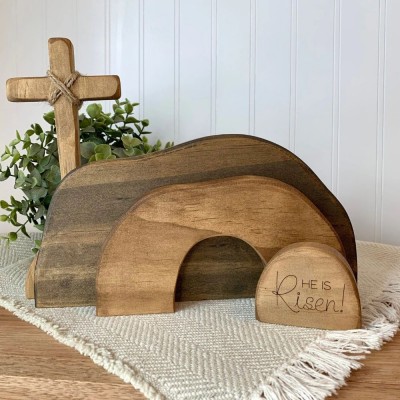 Empty Tomb Easter Decor/Easter Creche Resurrection Scene Christian For Easter