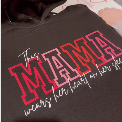 Custom Mama Sweatshirt With Kids Names For Mother's Day