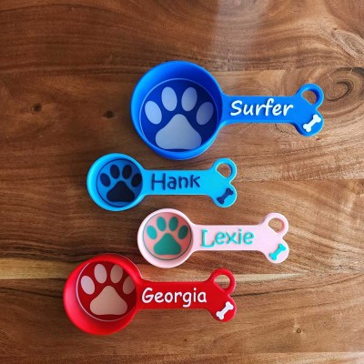 Personalized Pet Food Scoop With Pet Name For Pet Lovers Gift Ideas