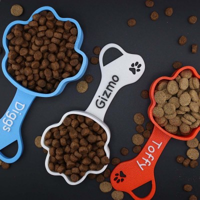 Personalized Pet Food Scoop With Pet Name For Pet Lovers Gift