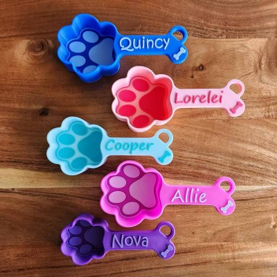 Personalized Pet Food Scoop With Pet Name For Pet Lovers Gift Ideas