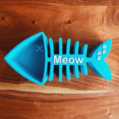 Personalized Fishbone Food Scoop With Pet Name For Pet Lovers Gift Ideas